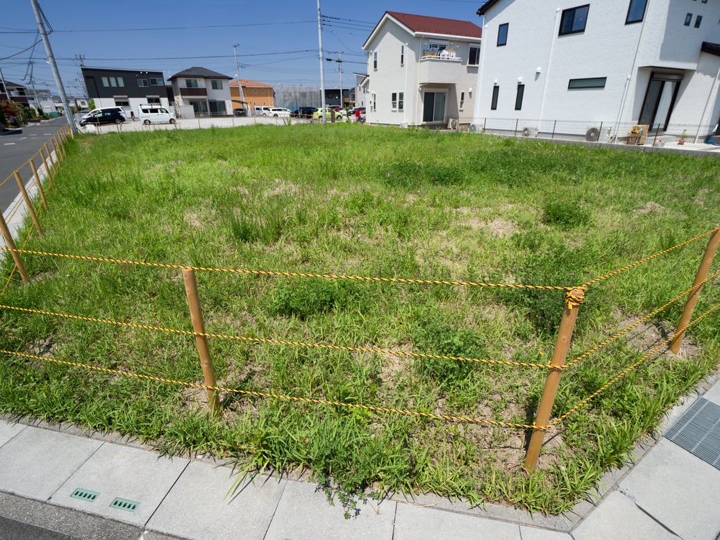 Vacant land of residential area